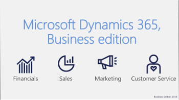 Apps expected in Dynamics 365, Business edition 2016