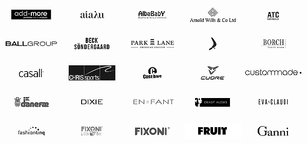 Some of the many companies that use TRIMIT Fashion, Powered by Dynamics NAV