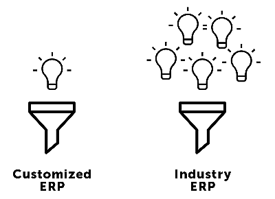 customized ERP vs industry ERP