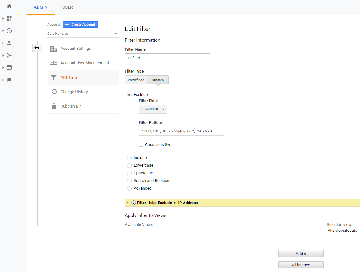 navn banjo Male How to Exclude Multiple IP Addresses in Google Analytics
