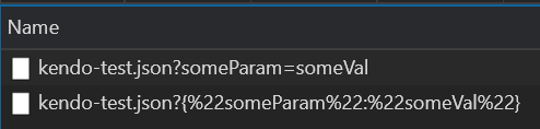 Kendo DataSource Read Data and Parametermap Examples