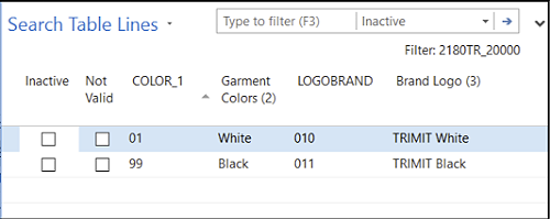 Logo color and shirt