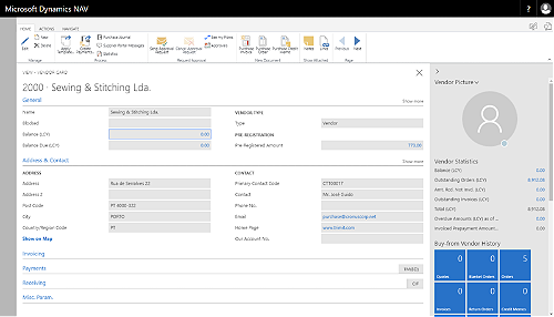 Dynamics NAV opened directly from TRIMIT PIR